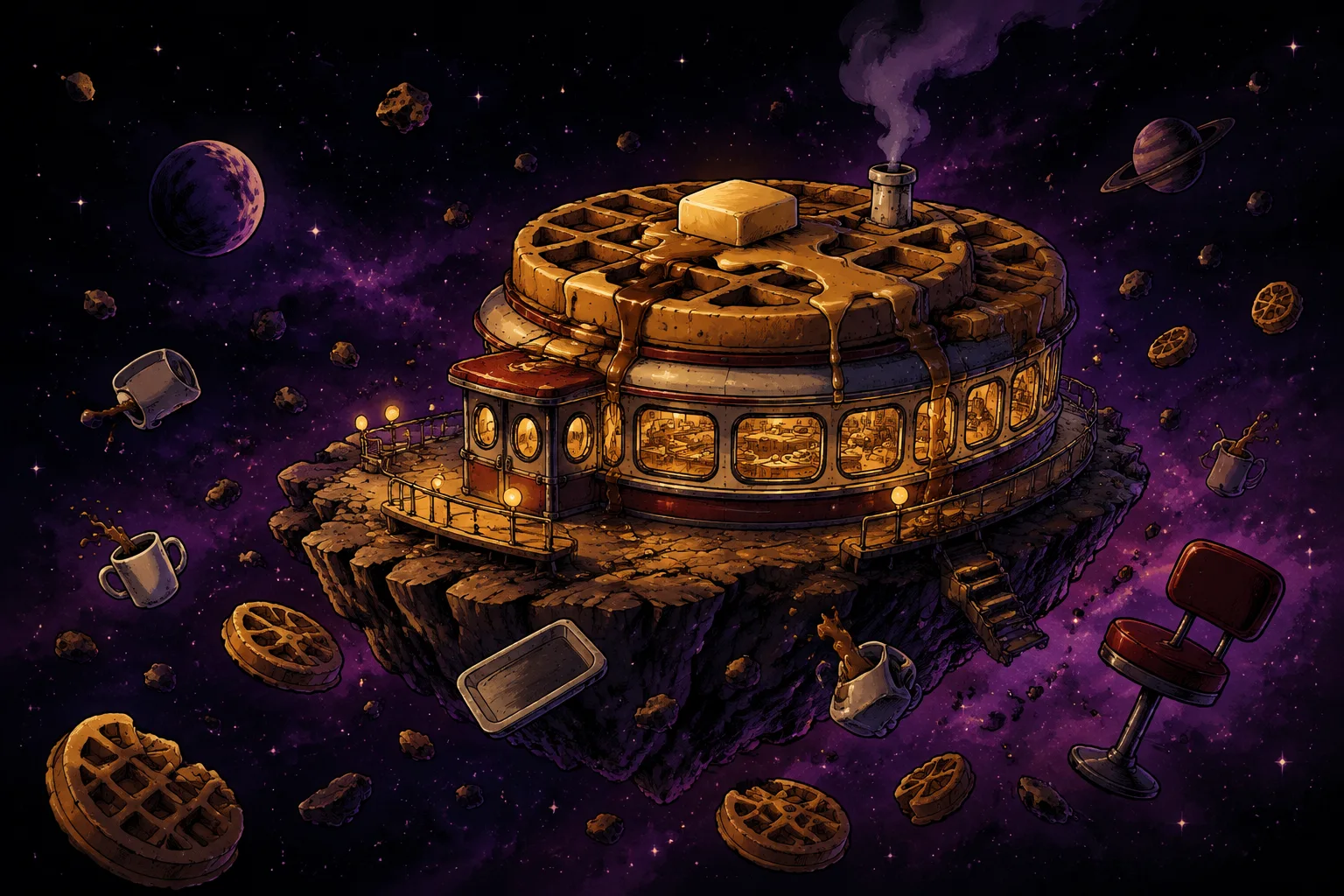 The Space Diner arena preview